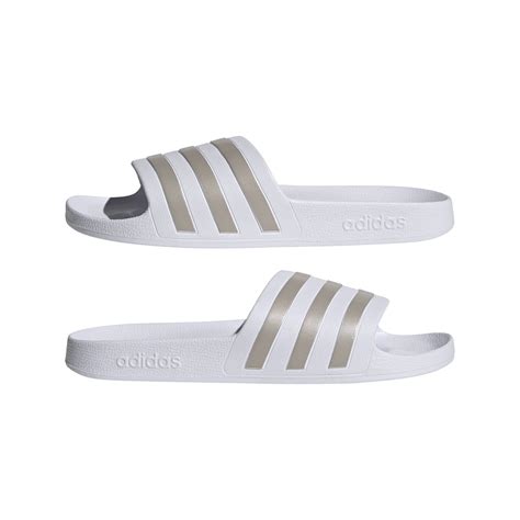 wit goud dames adidas slippers